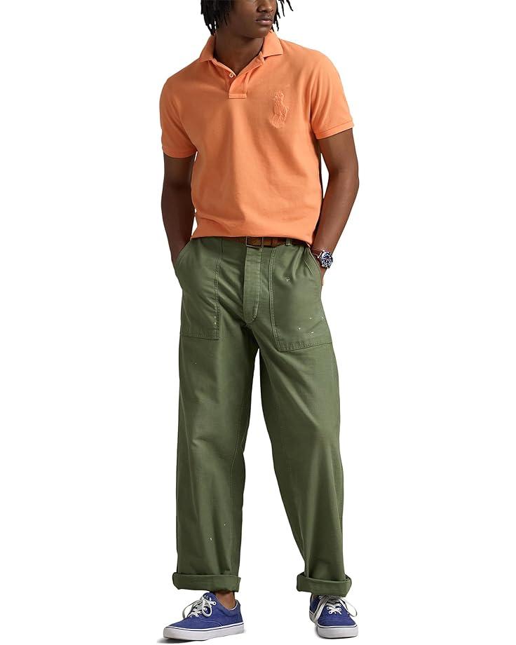 Men's Polo Ralph Lauren Custom Slim Fit Big Pony Mesh Polo Shirt Product Image