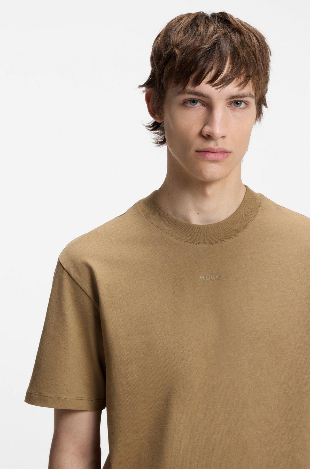 Relaxed-fit cotton-jersey T-shirt with logo print Product Image