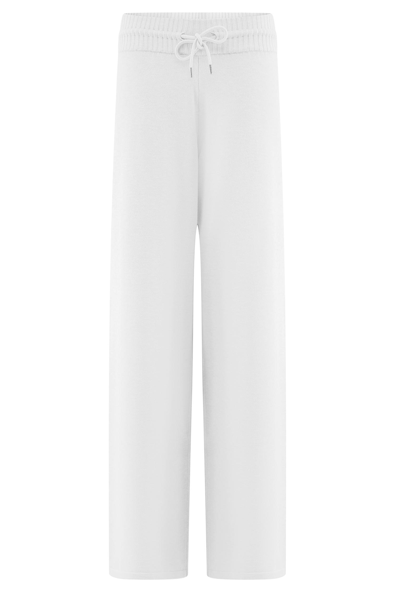 Natalya Knit Wide Leg Pants - Heather Grey Marle Product Image