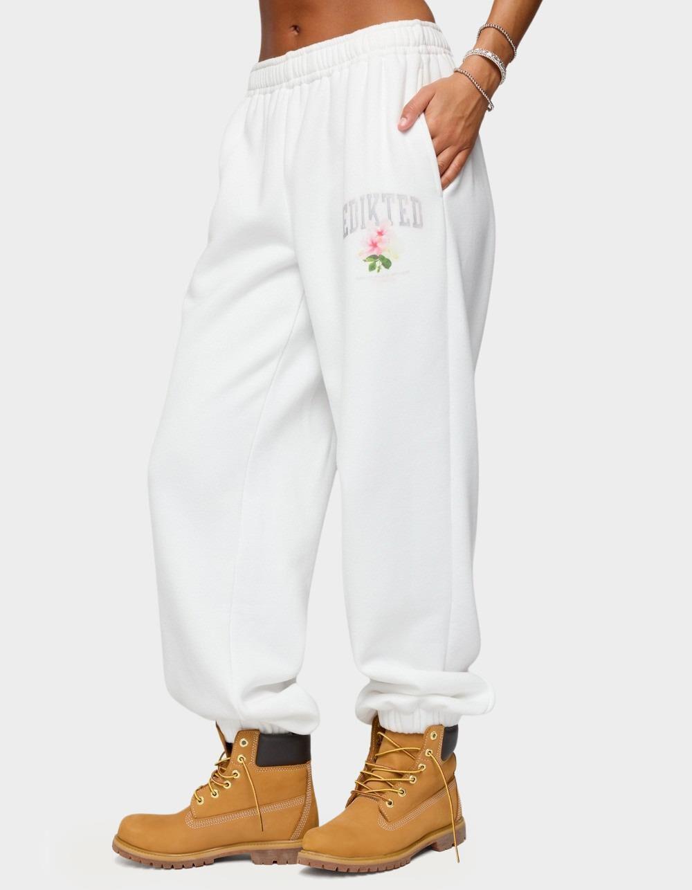EDIKTED Flerua Edikted Sweatpants - WHITE Product Image