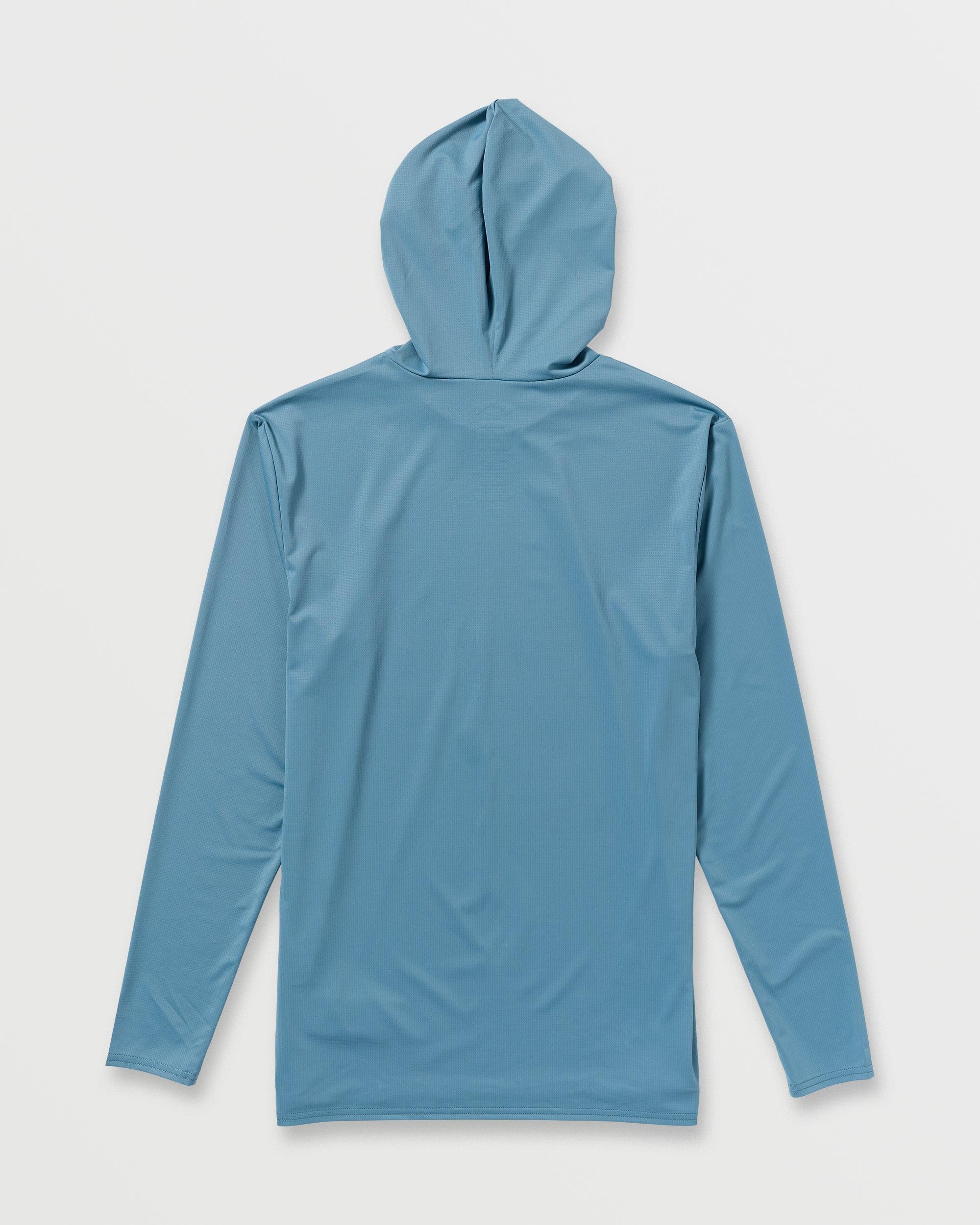 Arch Mesh Long Sleeve Hooded Surf Tee - Bay Blue Male Product Image