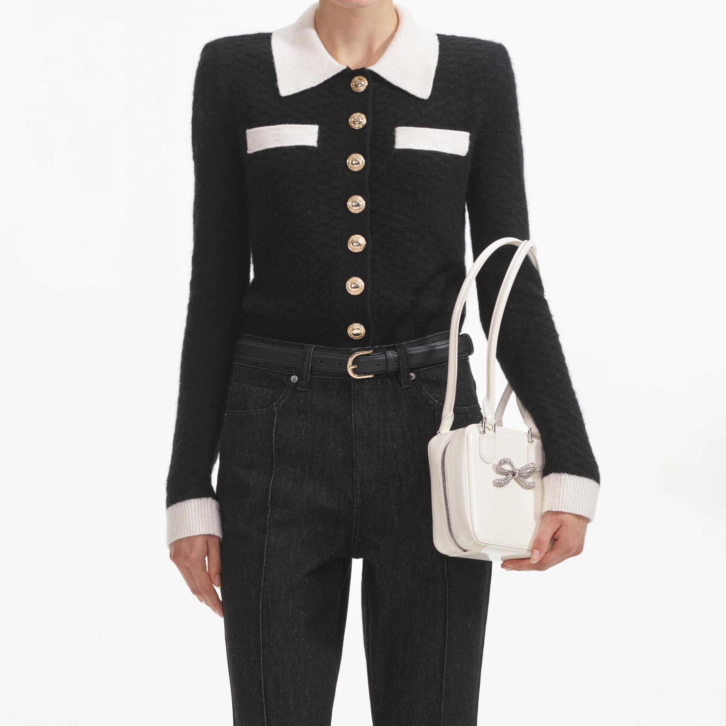 Black Denim Kickflare Jeans Product Image