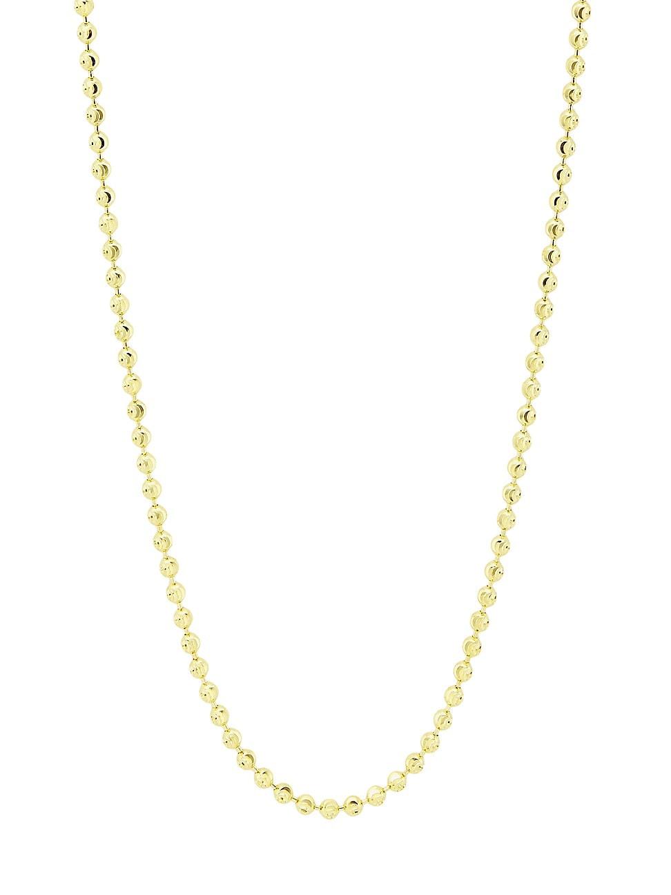Womens 14K Yellow Gold Moon Chain Necklace Product Image