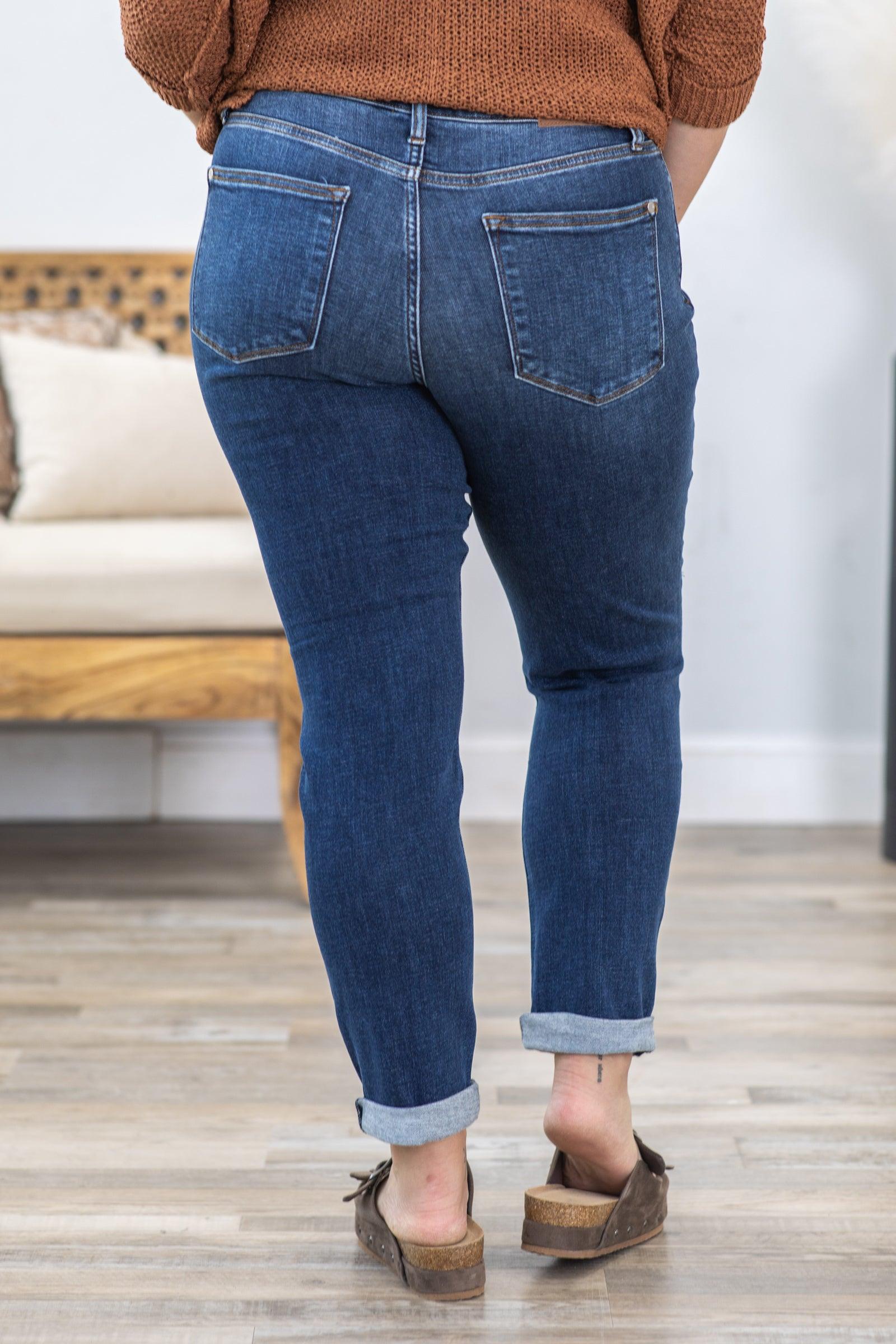 Judy Blue Double Trouble Slim Fit Jeans Product Image