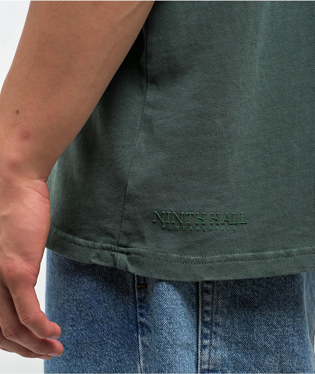 Ninth Hall Fundamentals Green Wash Boxy T-Shirt Product Image