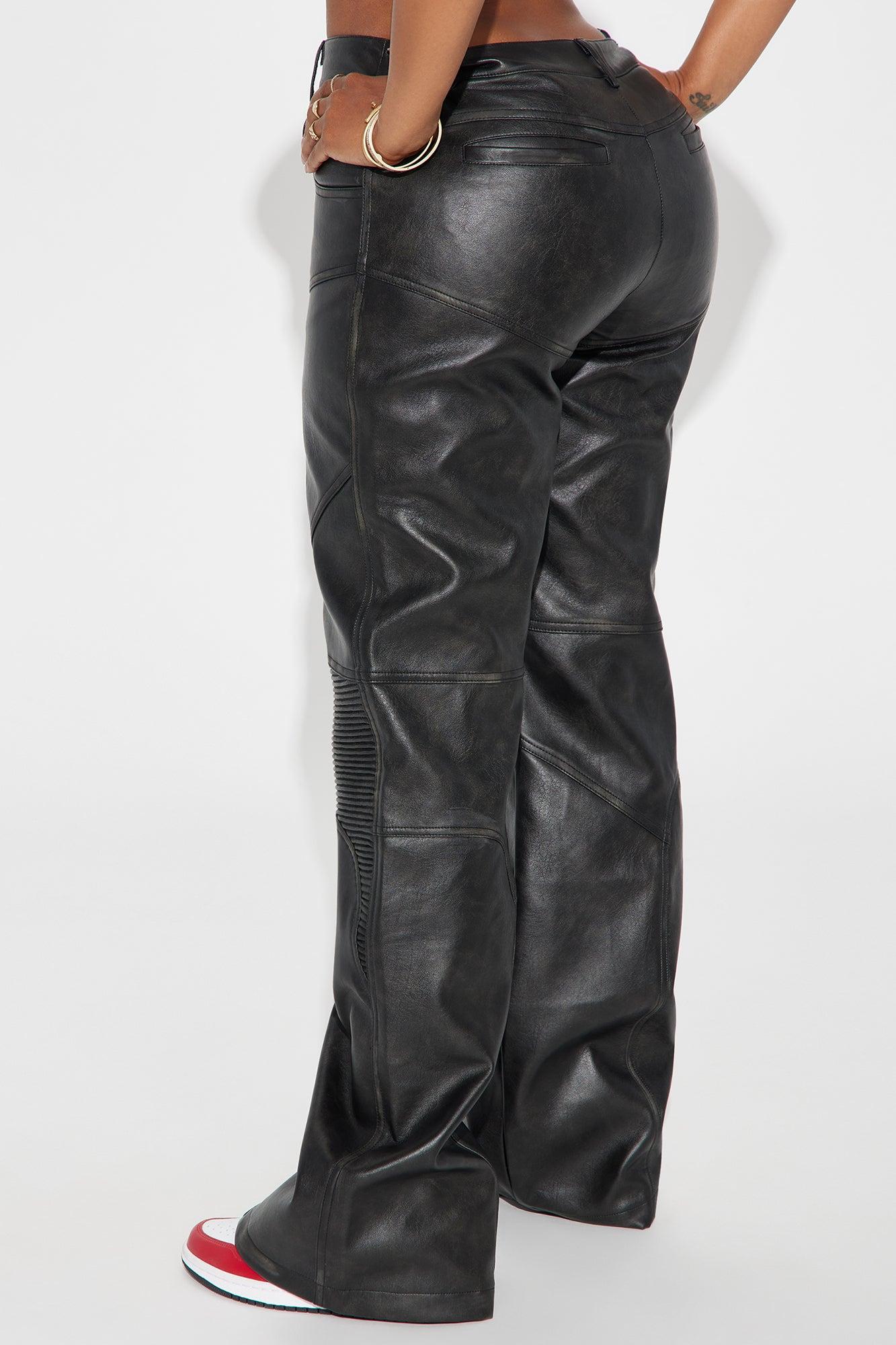 Take It In Moto Faux Leather Pant - Black Product Image