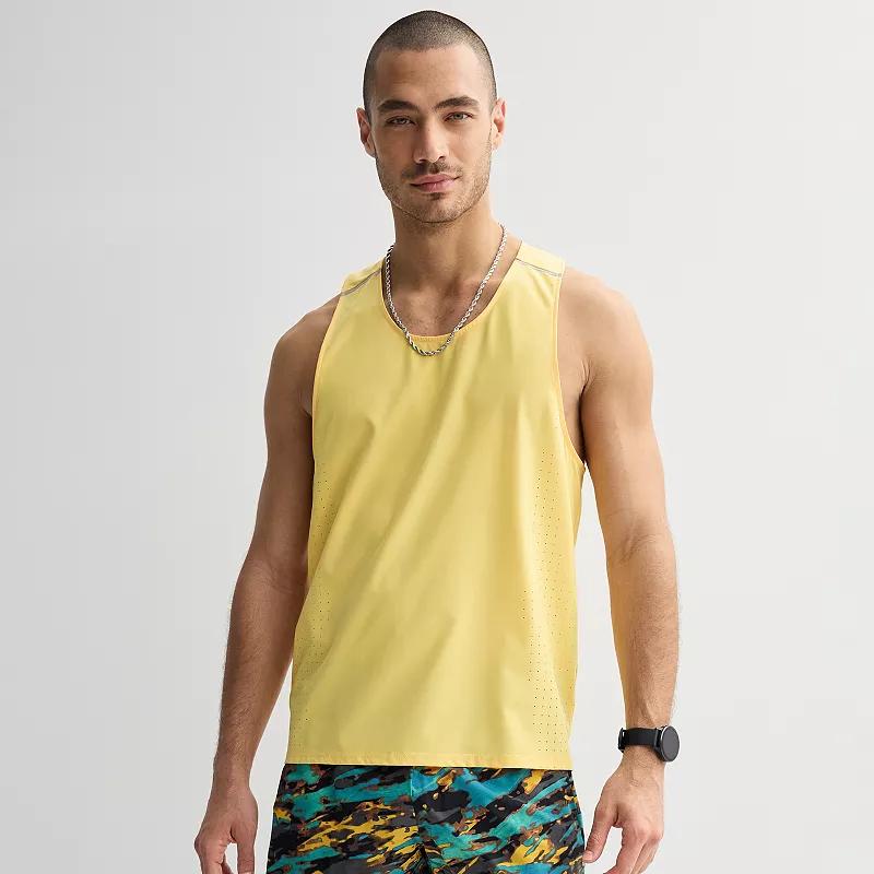 Men's Tek Gear® Run Tank, Size: XXL, Cheesy Yellow Product Image