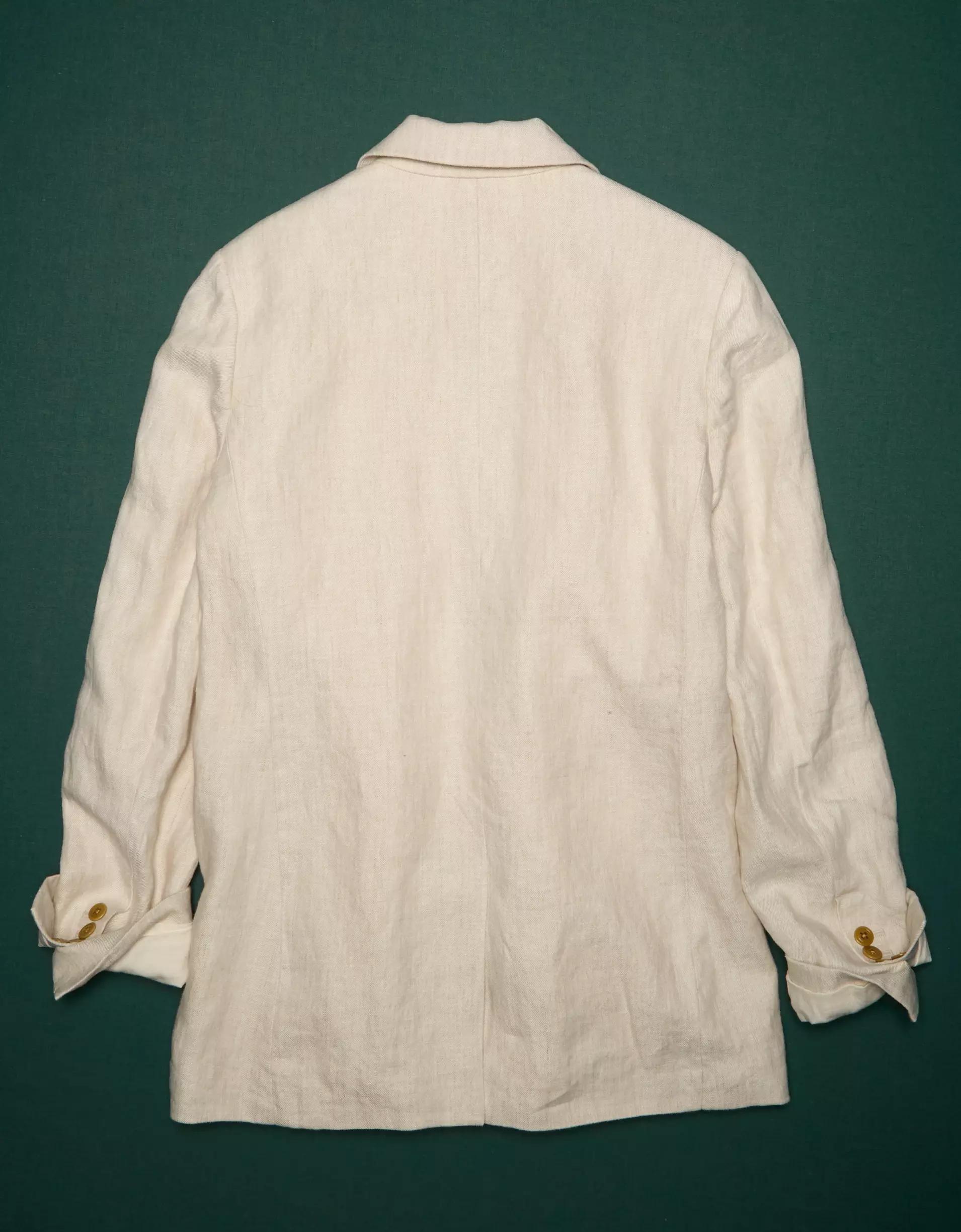 AE77 Premium Linen Oversized Blazer Product Image