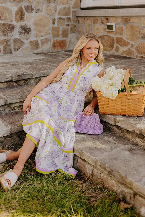 Wisteria Avenue Floral Midi Dress Product Image