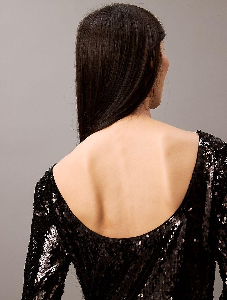 Sequin Midi Dress Product Image