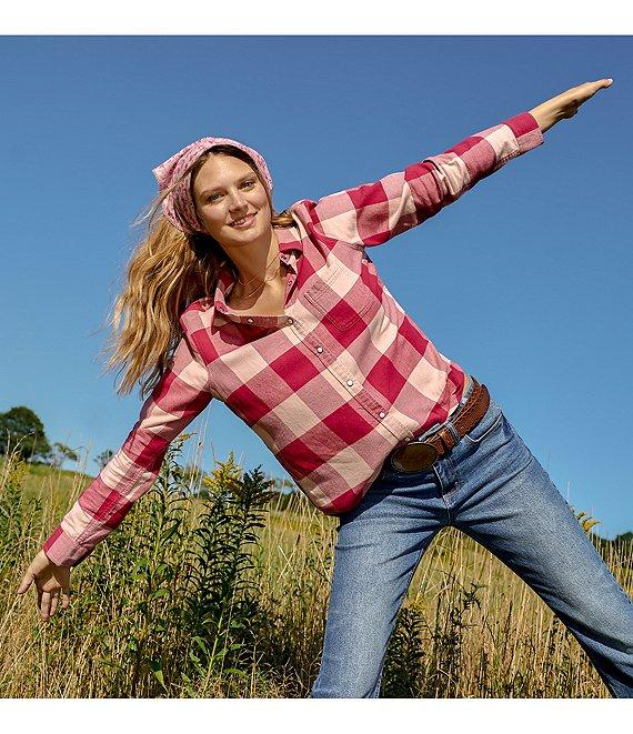 Flag and Anthem Long Sleeve Georgianna Plaid Woven Shirt Product Image