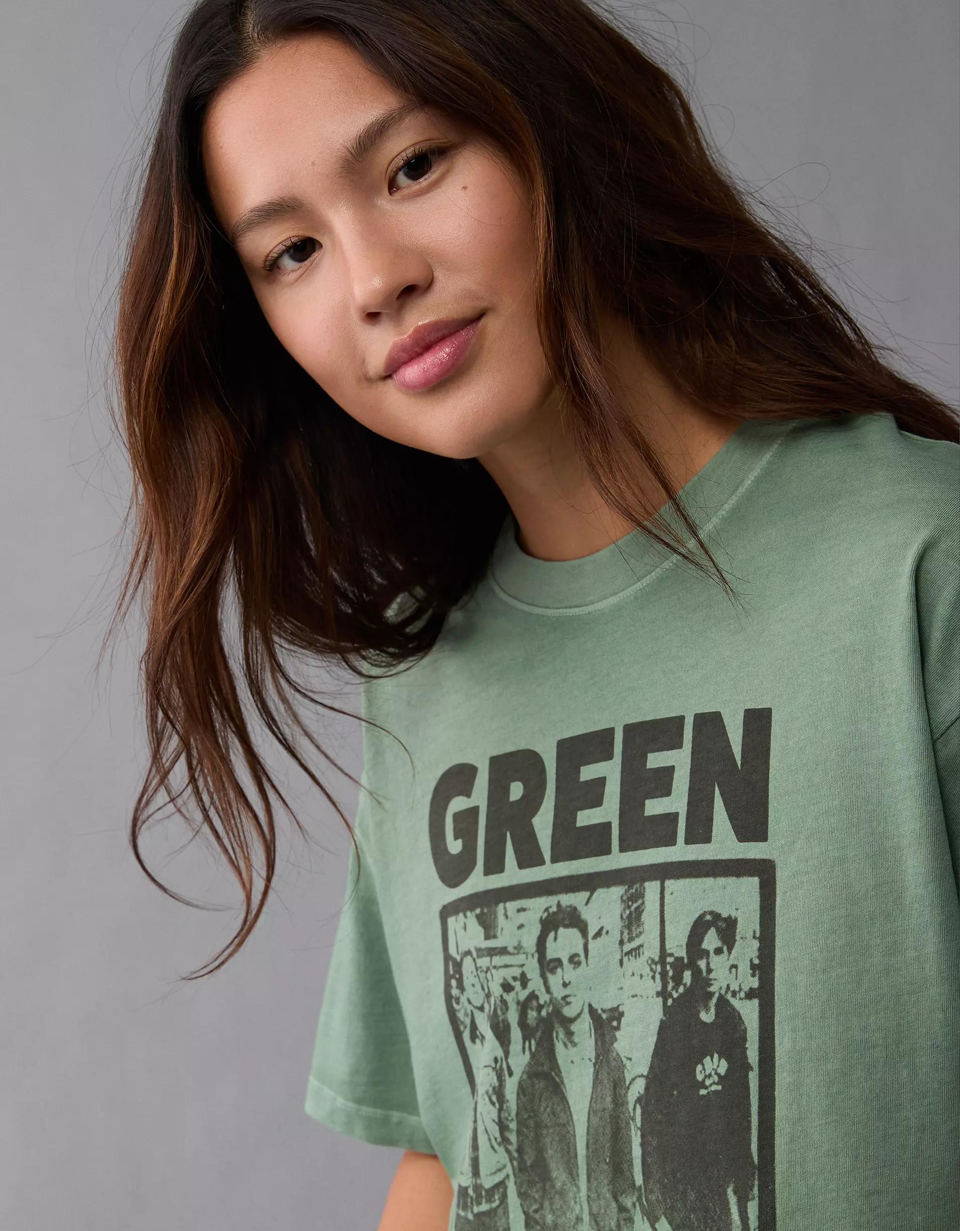 AE Oversized Green Day Graphic T-Shirt Product Image