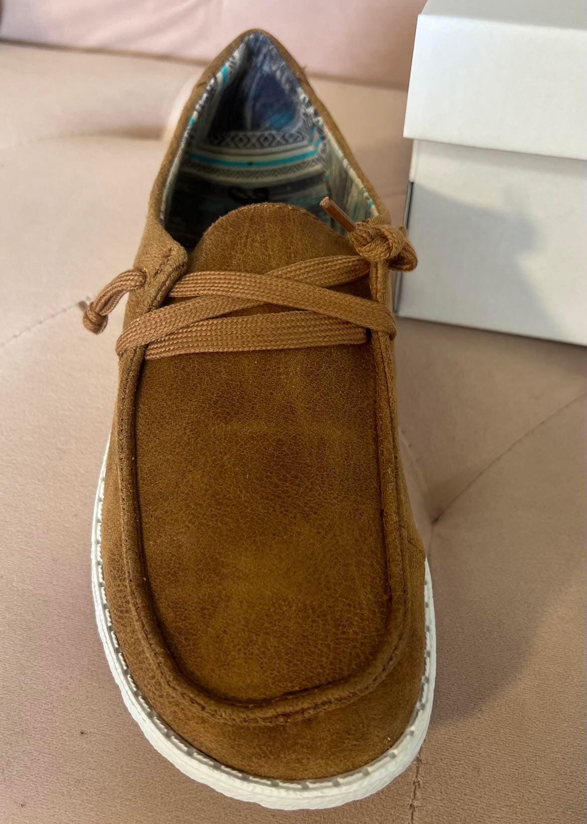 Gypsy Jazz by Very G Women's Candice Tan Lace Up Sneakers Casual Shoes Product Image