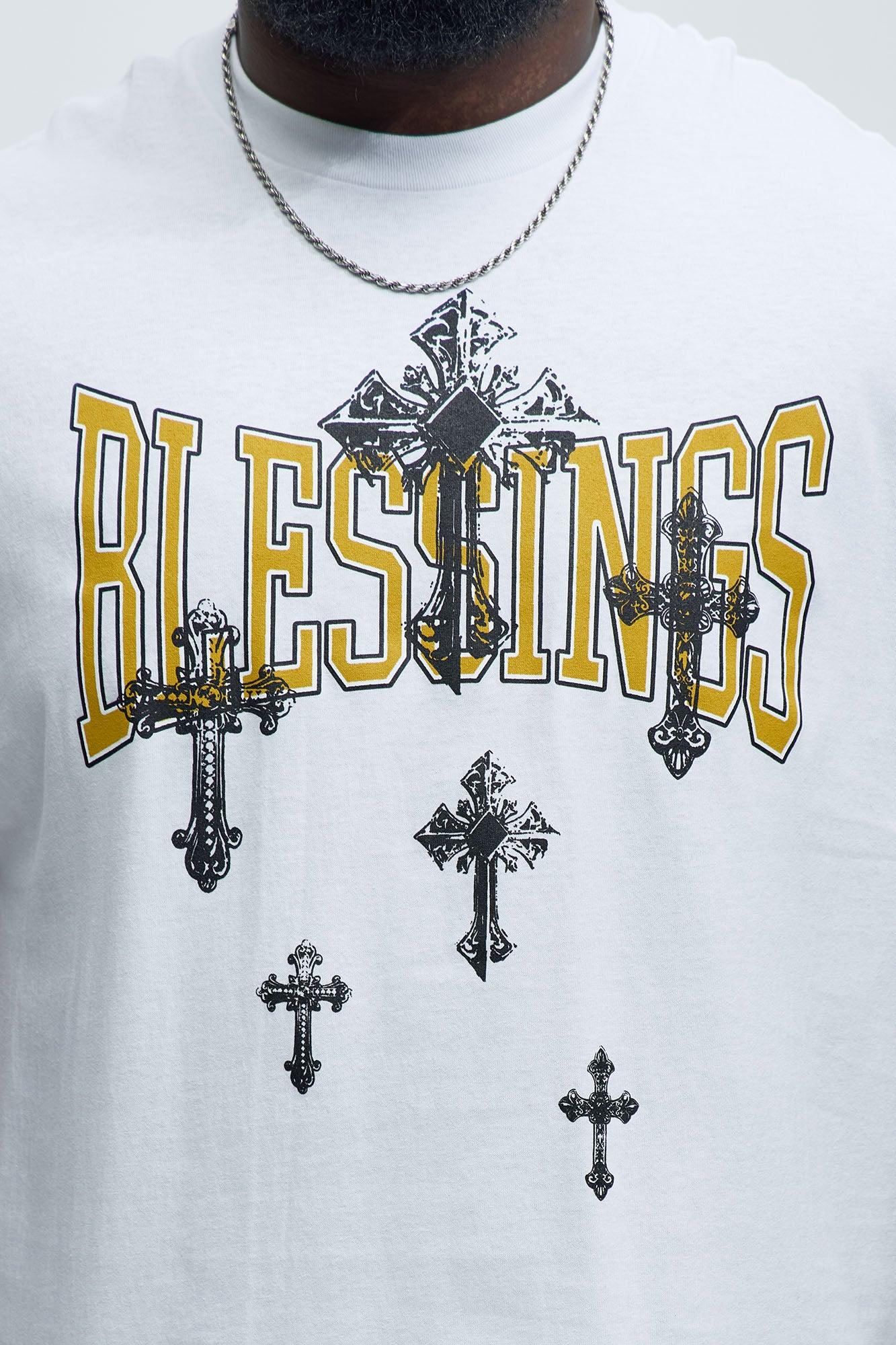 Blessings On Blessings Short Sleeve Tee - White Product Image