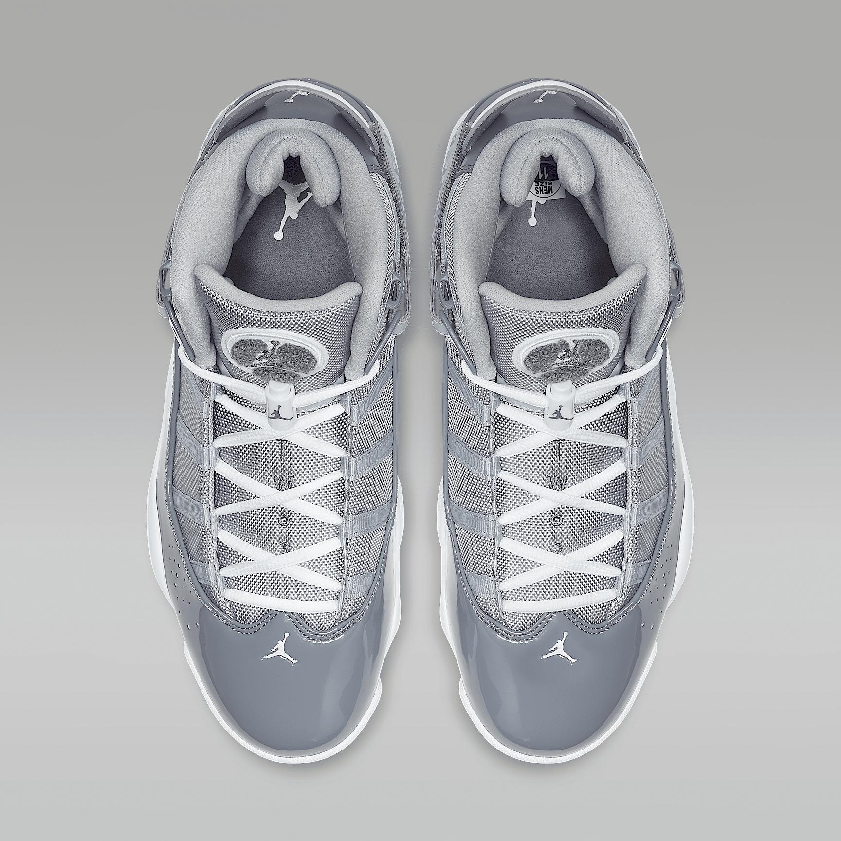 Jordan Mens Jordan 6 Rings - Mens Shoes Cool Grey/White/Wolf Grey Product Image