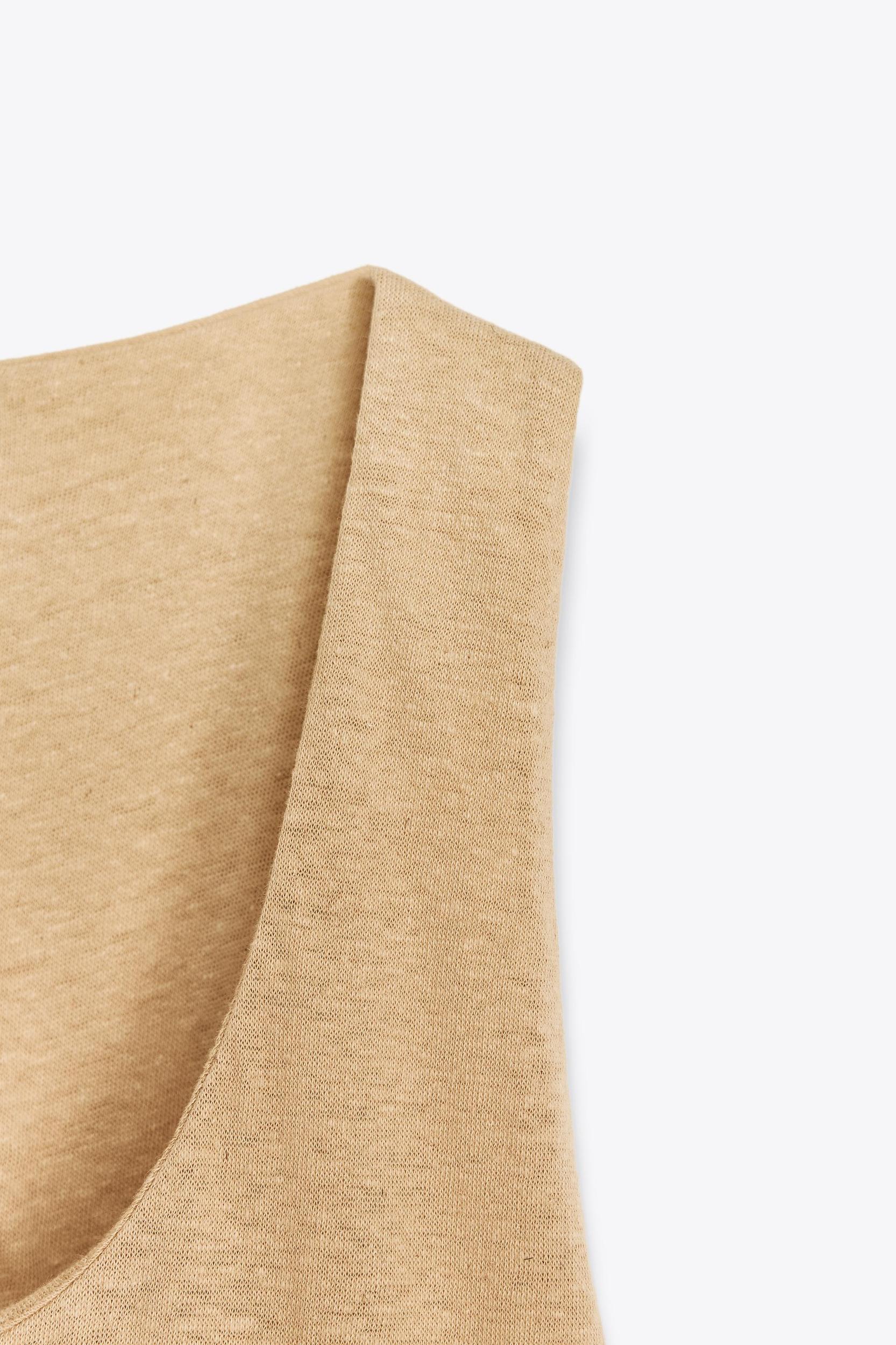 LINEN MIDI DRESS Product Image