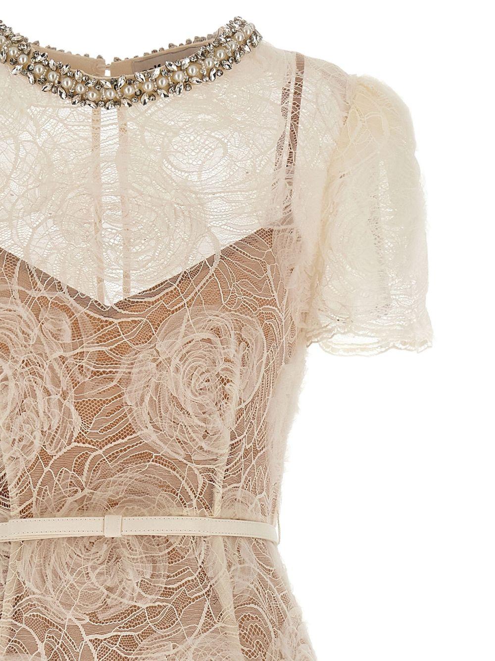 floral-lace midi dress Product Image