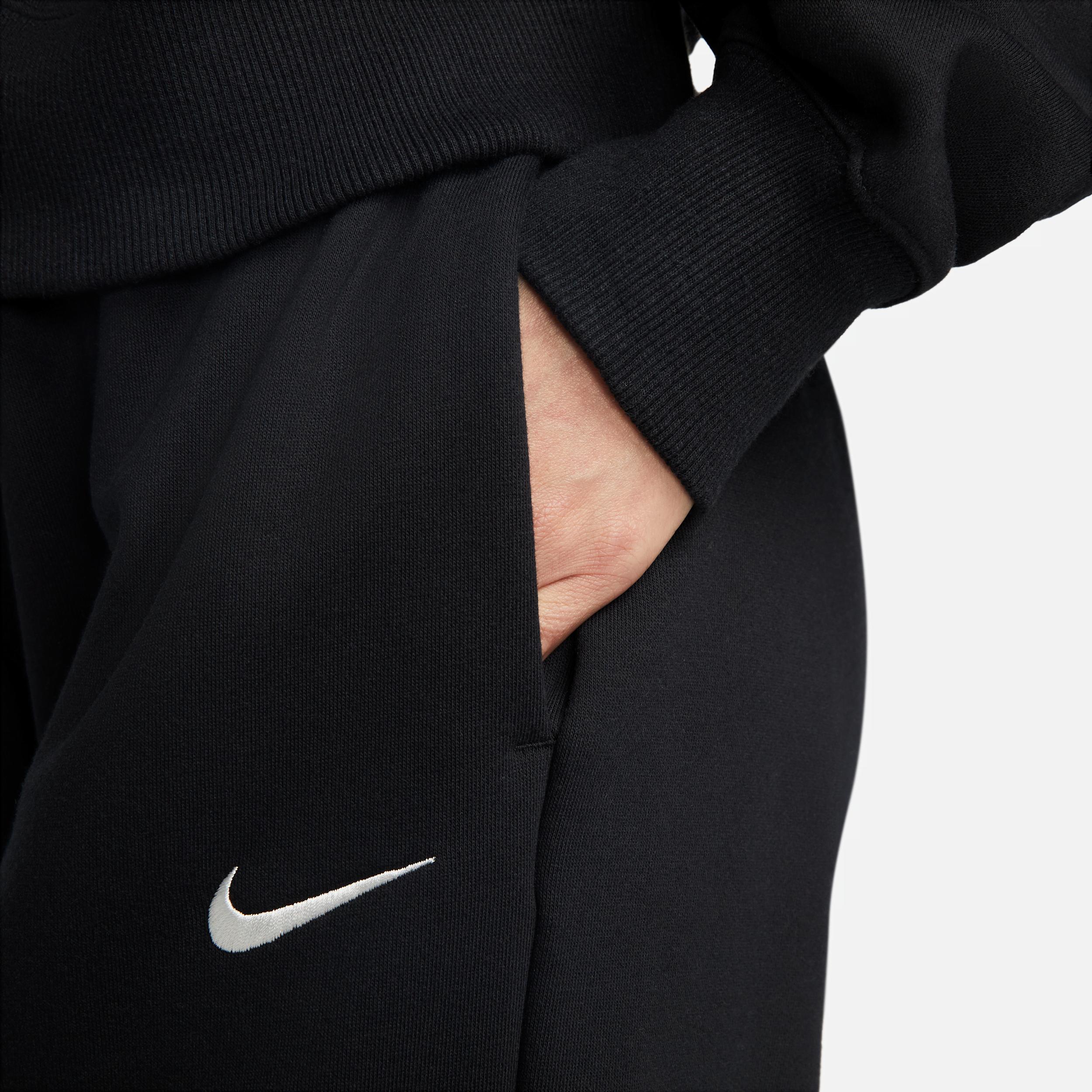 Womens Nike Sportswear Phoenix Fleece 1/4-Zip Cropped Sweatshirt | DQ5767-010 Product Image