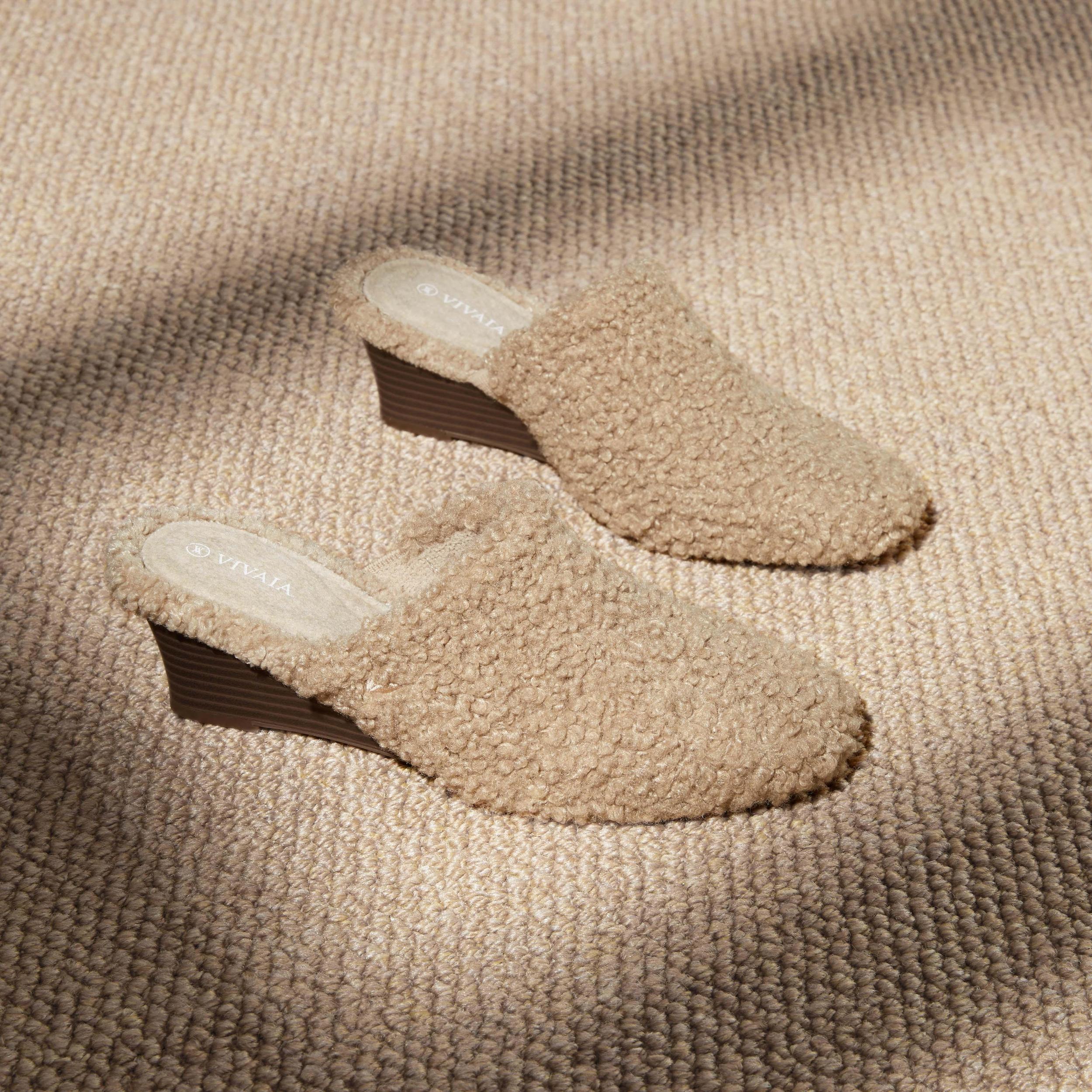 Square-Toe Wedge Mules (Margot Wedge Mules) Product Image