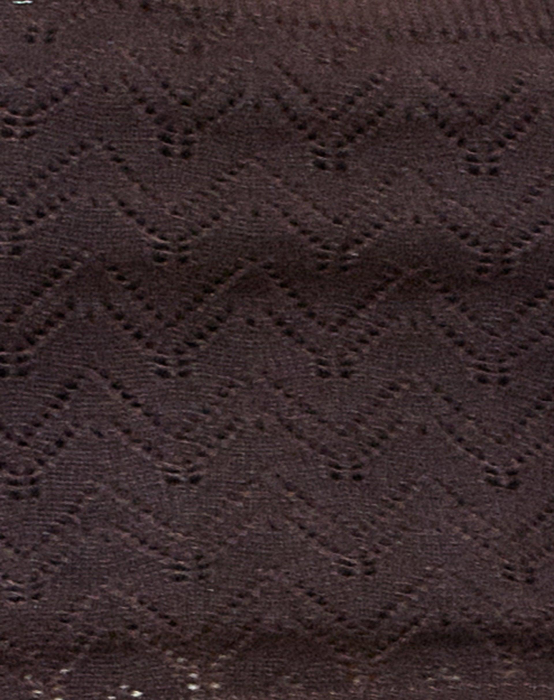 Calum Long Sleeve Top in Lightweight Pointelle Coffee Product Image