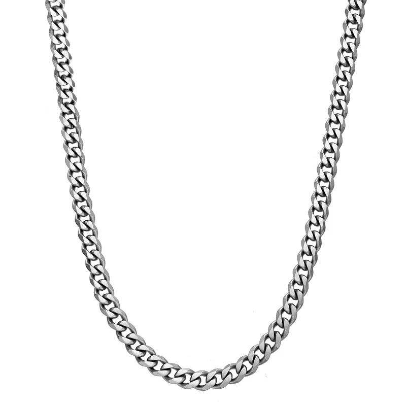 Men's LYNX Stainless Steel Curb Chain Necklace,  Product Image