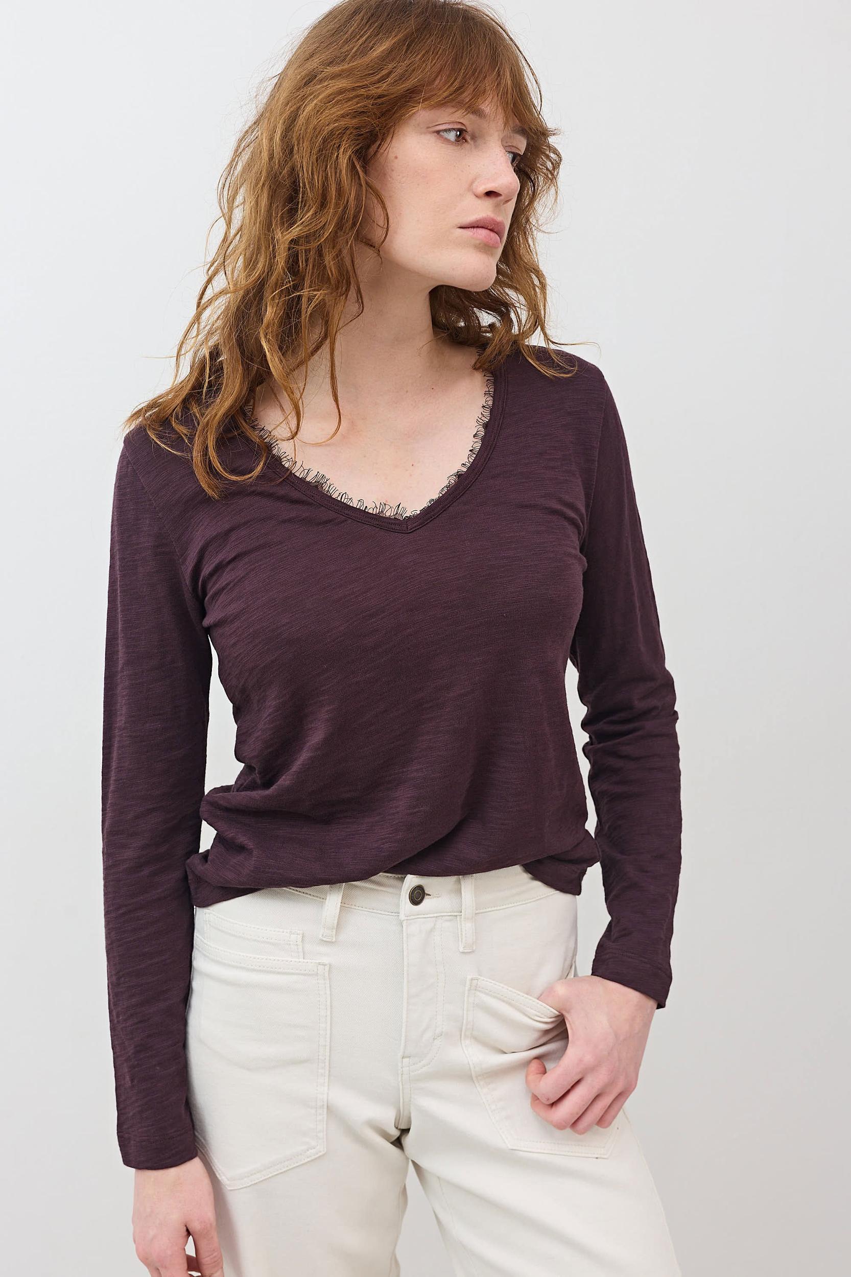 Out from Under Lace Trim Long Sleeve Product Image