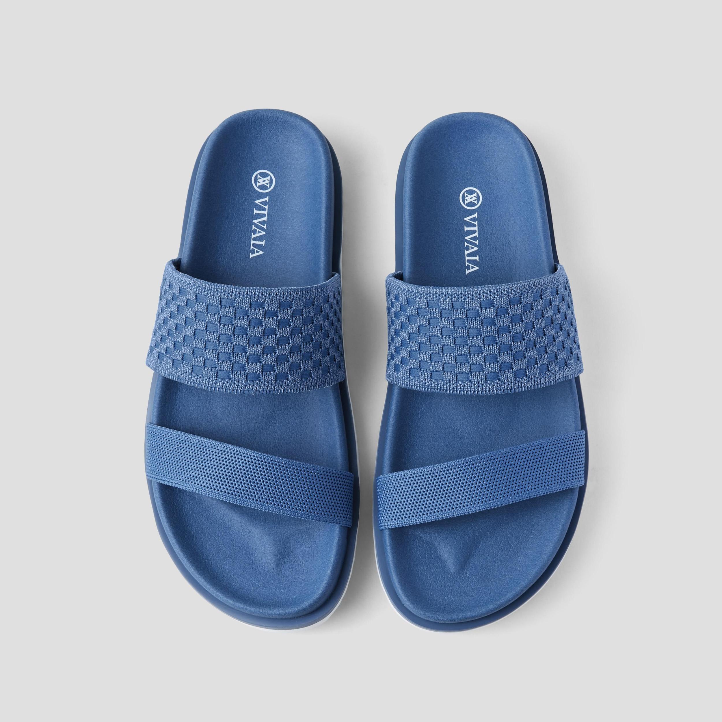 Double Straps Slide Sandals (Naina) Product Image