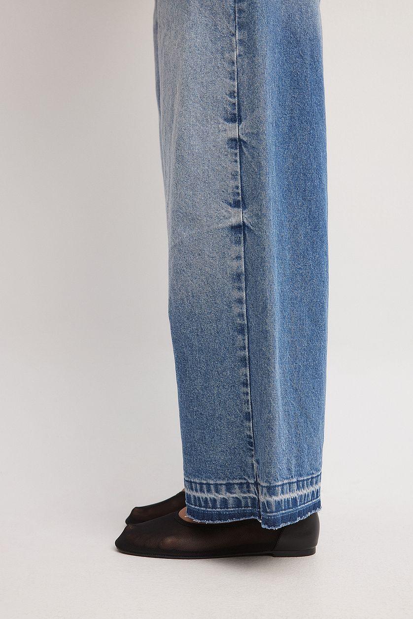 Wide Leg Cropped Jeans Product Image