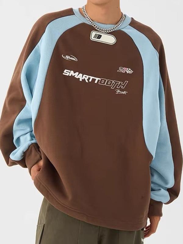 Vintage Print Raglan Sweatshirt Product Image