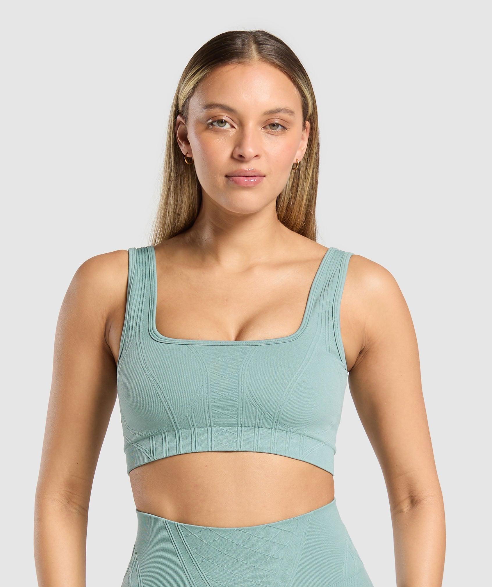 Gymshark Corset Seamless Sports Bra - Celeste Blue Female Product Image