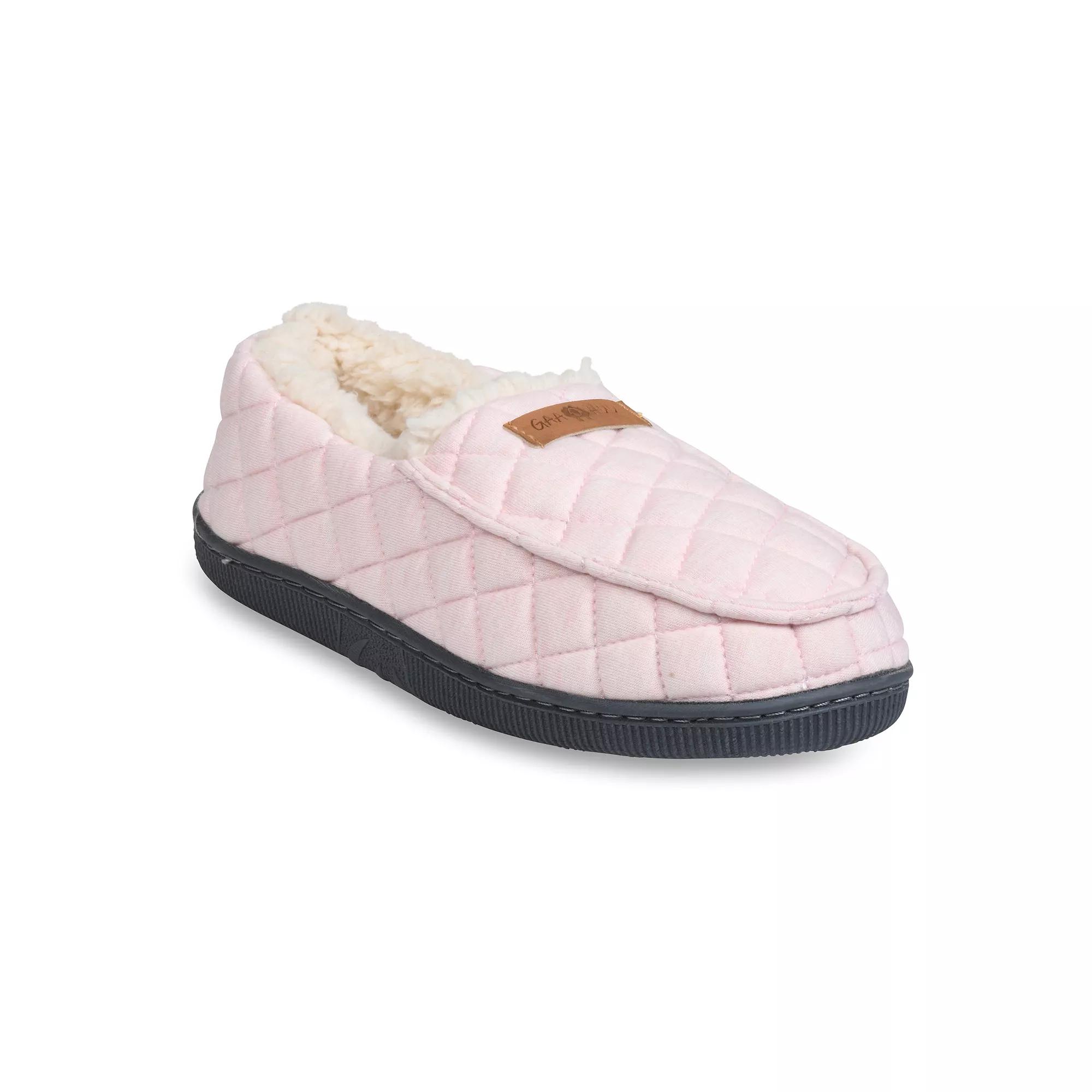 GaaHuu Quilted Jersey Women's Moccasin Slippers, Size: Small, Pink Product Image