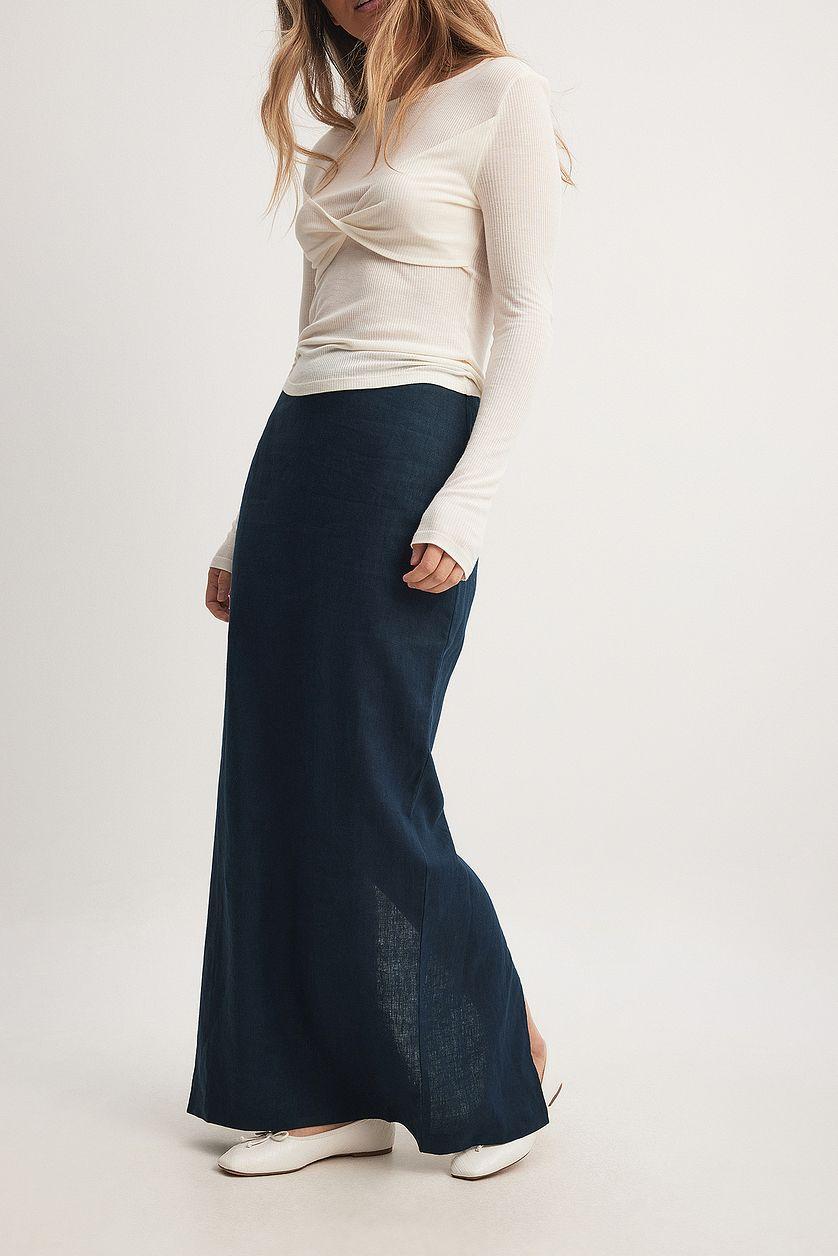 Linen Maxi Skirt Product Image