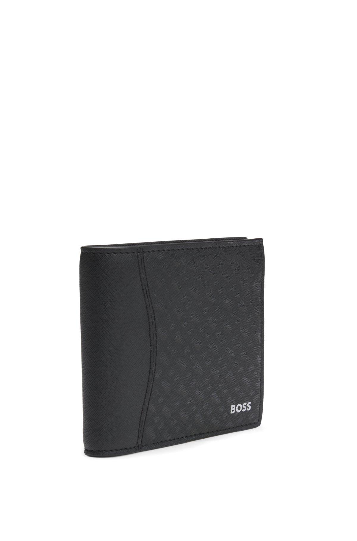 Structured wallet with monogram print Product Image