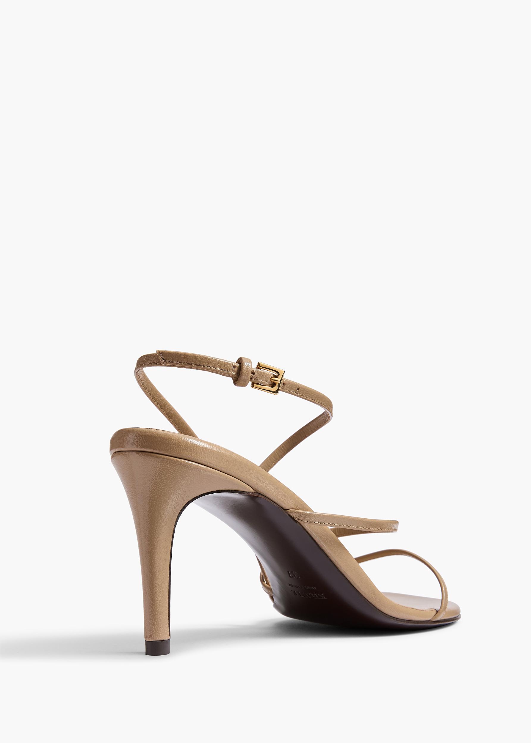 Loop Sandal in Beige Leather Product Image