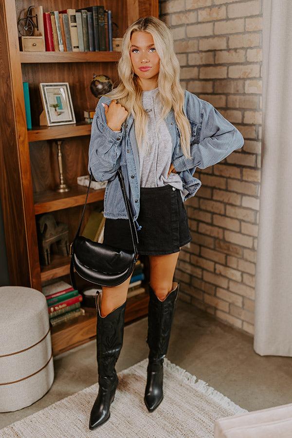 Setting Records Lightweight Chambray Jacket Product Image