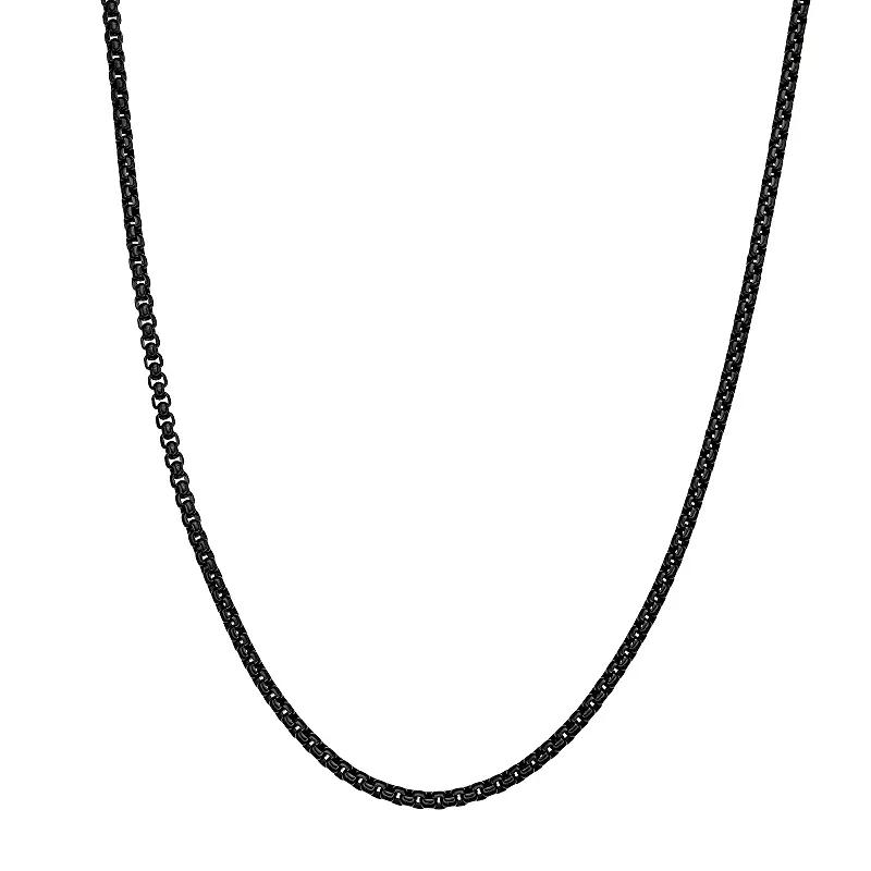 Men's LYNX Stainless Steel Box Chain Necklace,  Product Image