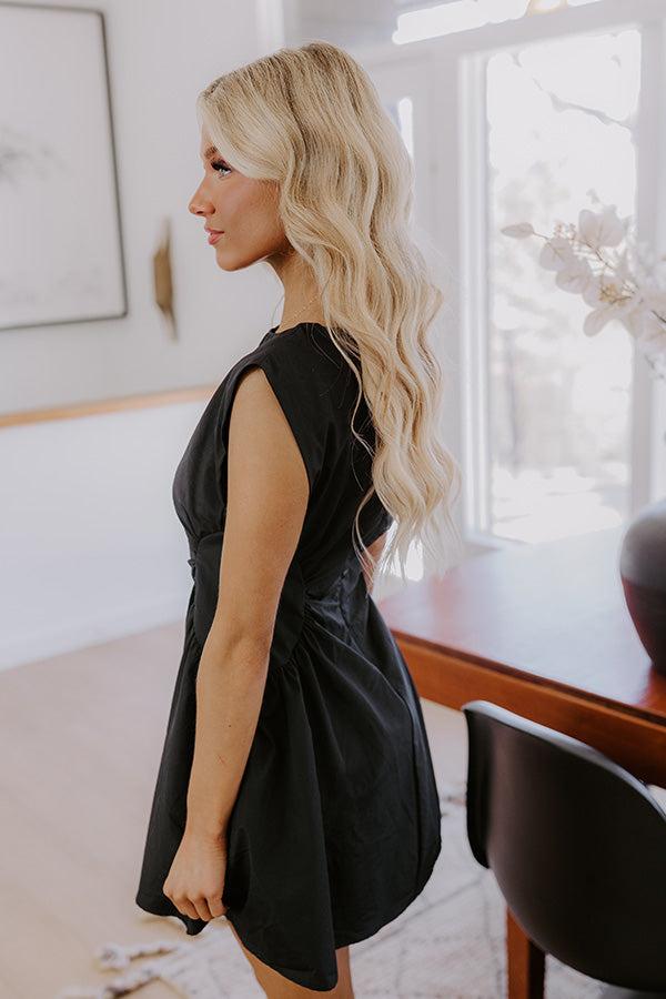 Cheers To Happiness Mini Dress in Black Product Image