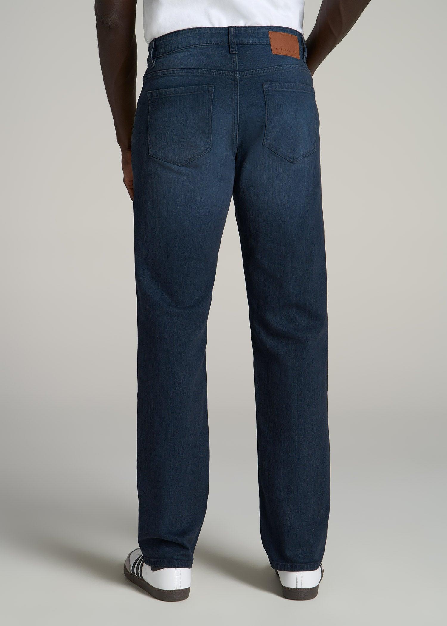 J1 STRAIGHT LEG Jeans for Tall Men in Faded Blue Black Male Product Image