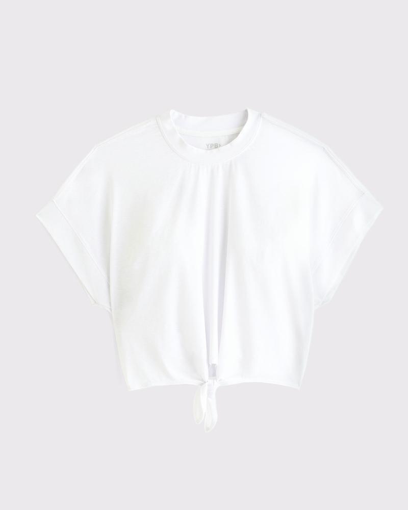 YPB Featherweight Tie-Front Tee Product Image