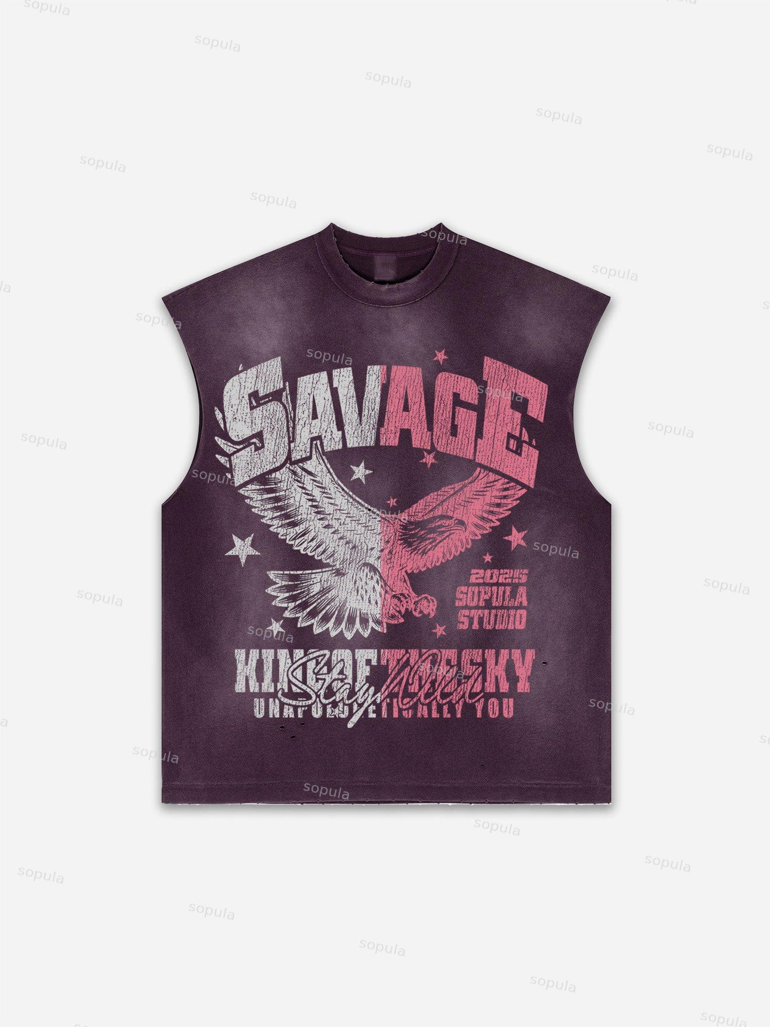 Basketball Dreams Boys Print Distressed Tank Top Product Image