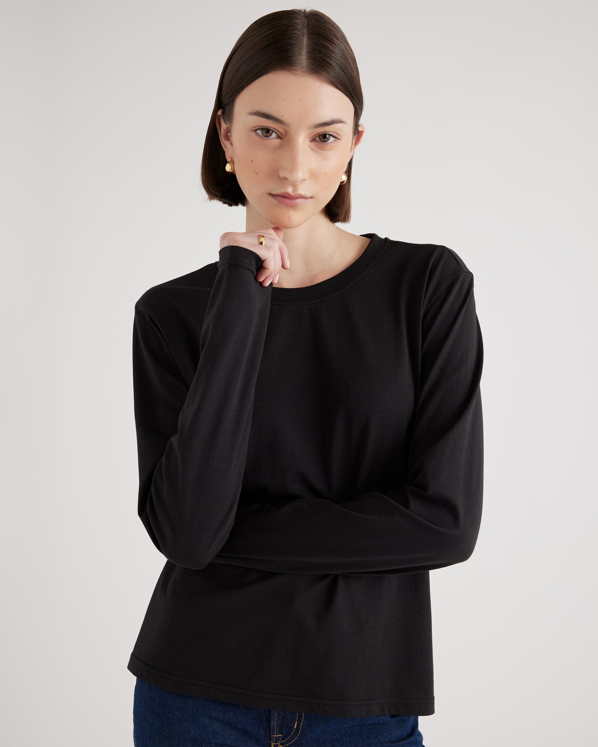 Quince | Women's Cotton Modal Relaxed Long Sleeve T-Shirt Cotton/Modal Product Image