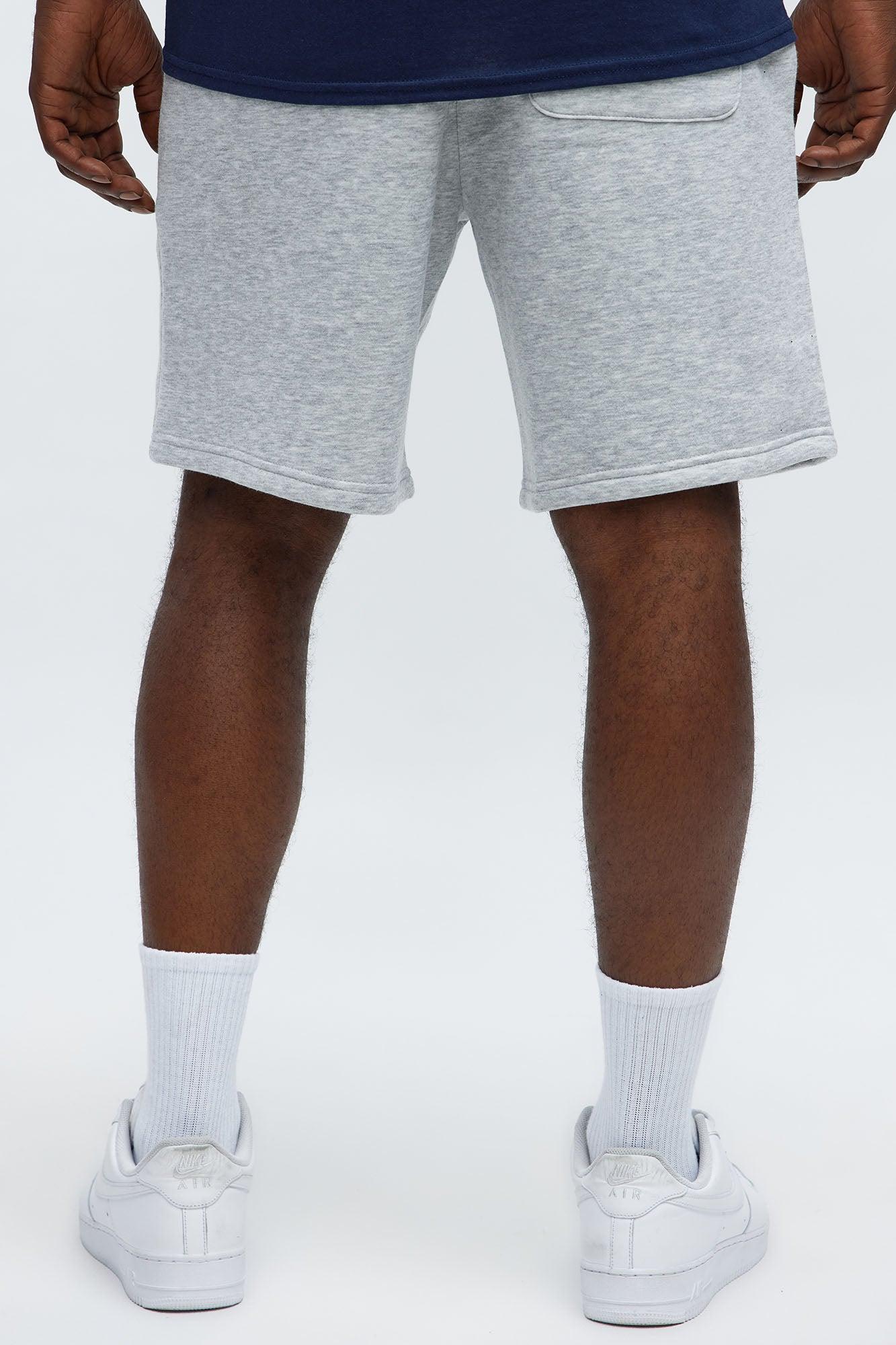 Tyson Relaxed Cargo Snap Shorts - Heather Grey Male Product Image