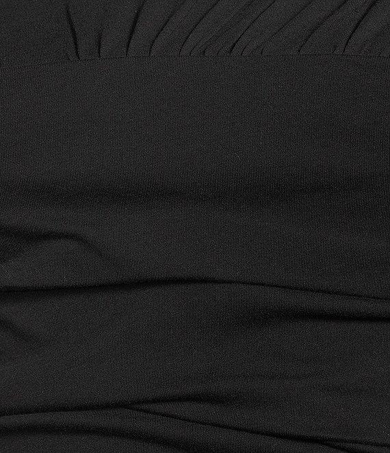 IRO Carole Knit Crew Neck Long Sleeve Ruched Top Product Image