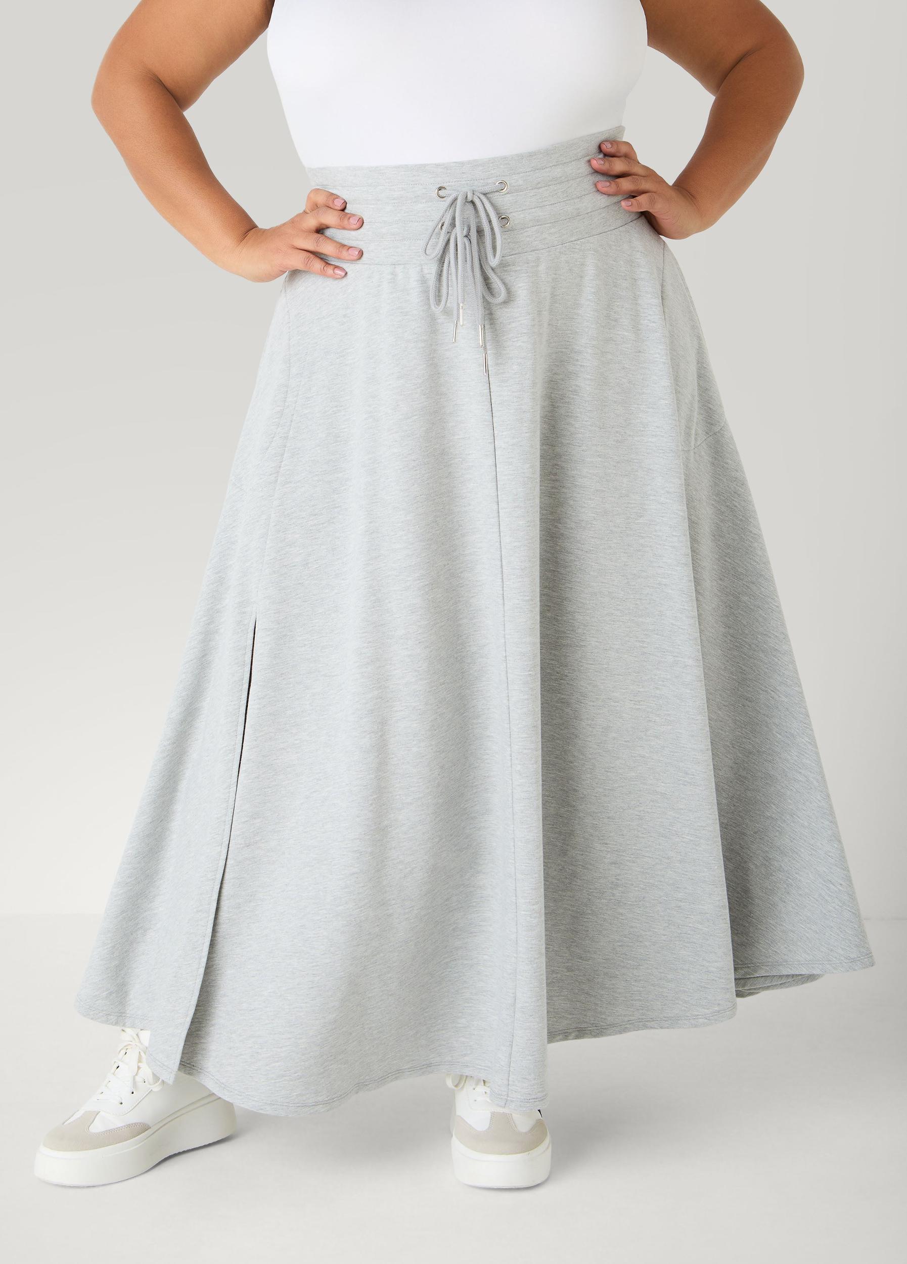 Side Split Drawstring Maxi Skirt Product Image