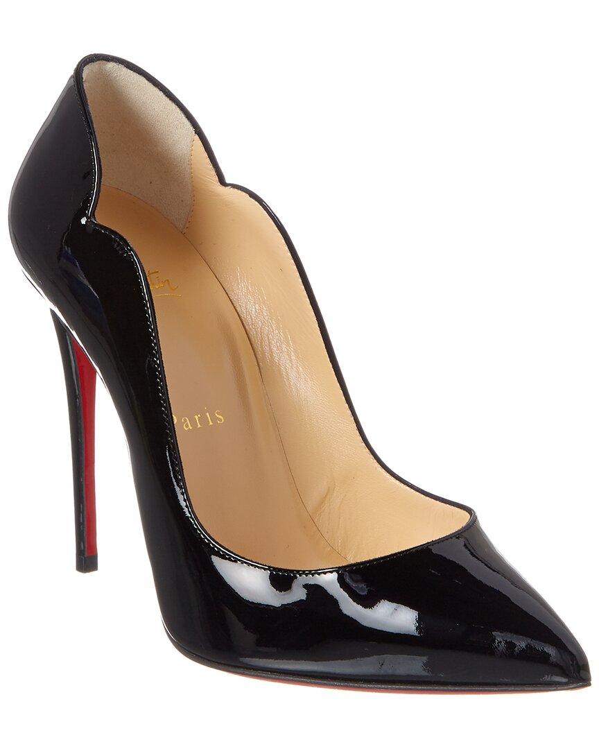 CHRISTIAN LOUBOUTIN Hot Chick Black Patent Leather Pumps Product Image
