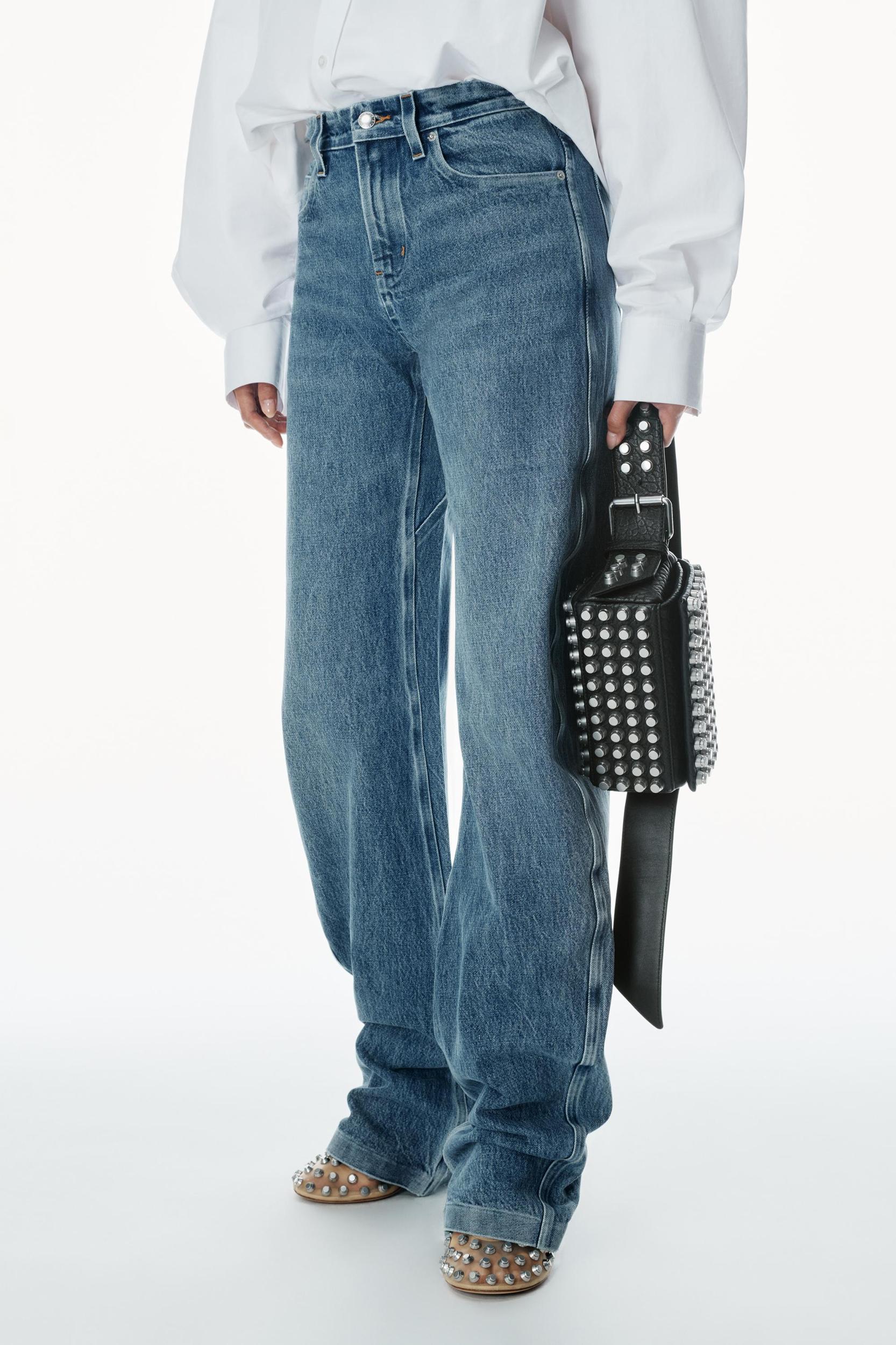 Low-rise Gusset Jeans In Medium Indigo Wash Product Image