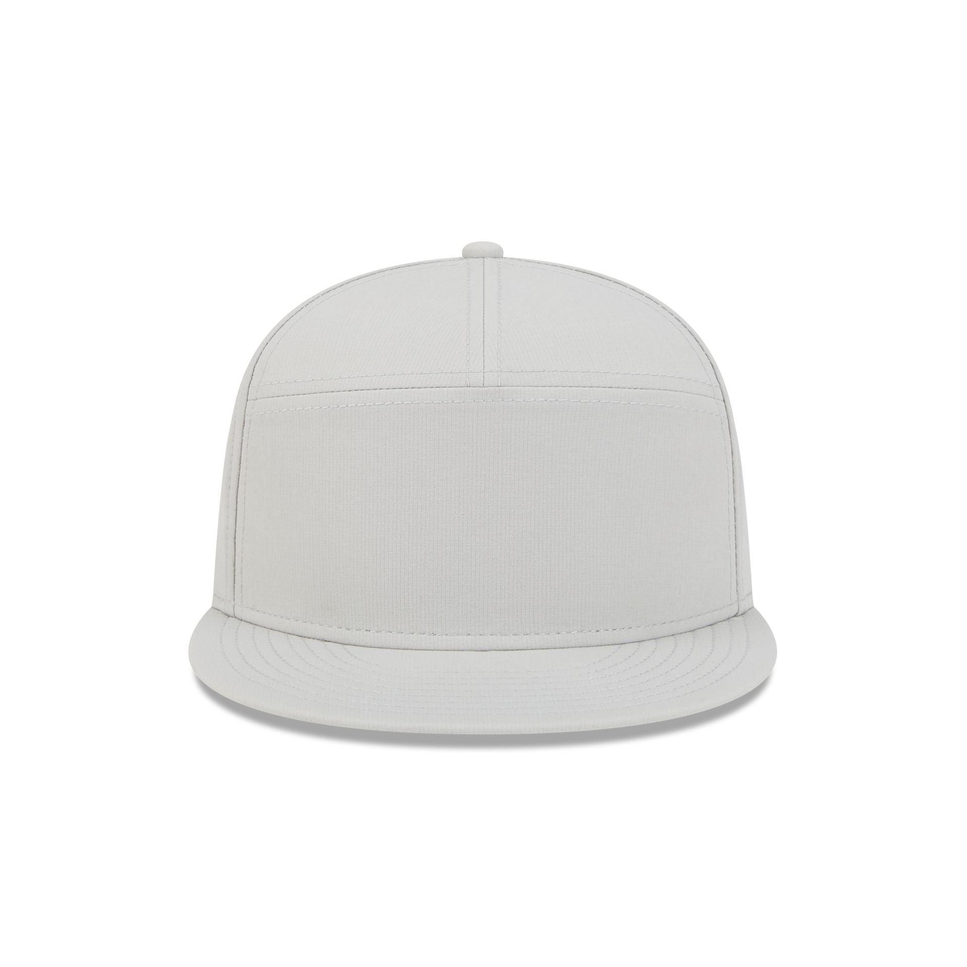 New Era Cap Gray Performance Split Panel 9FIFTY Snapback Hat Male Product Image