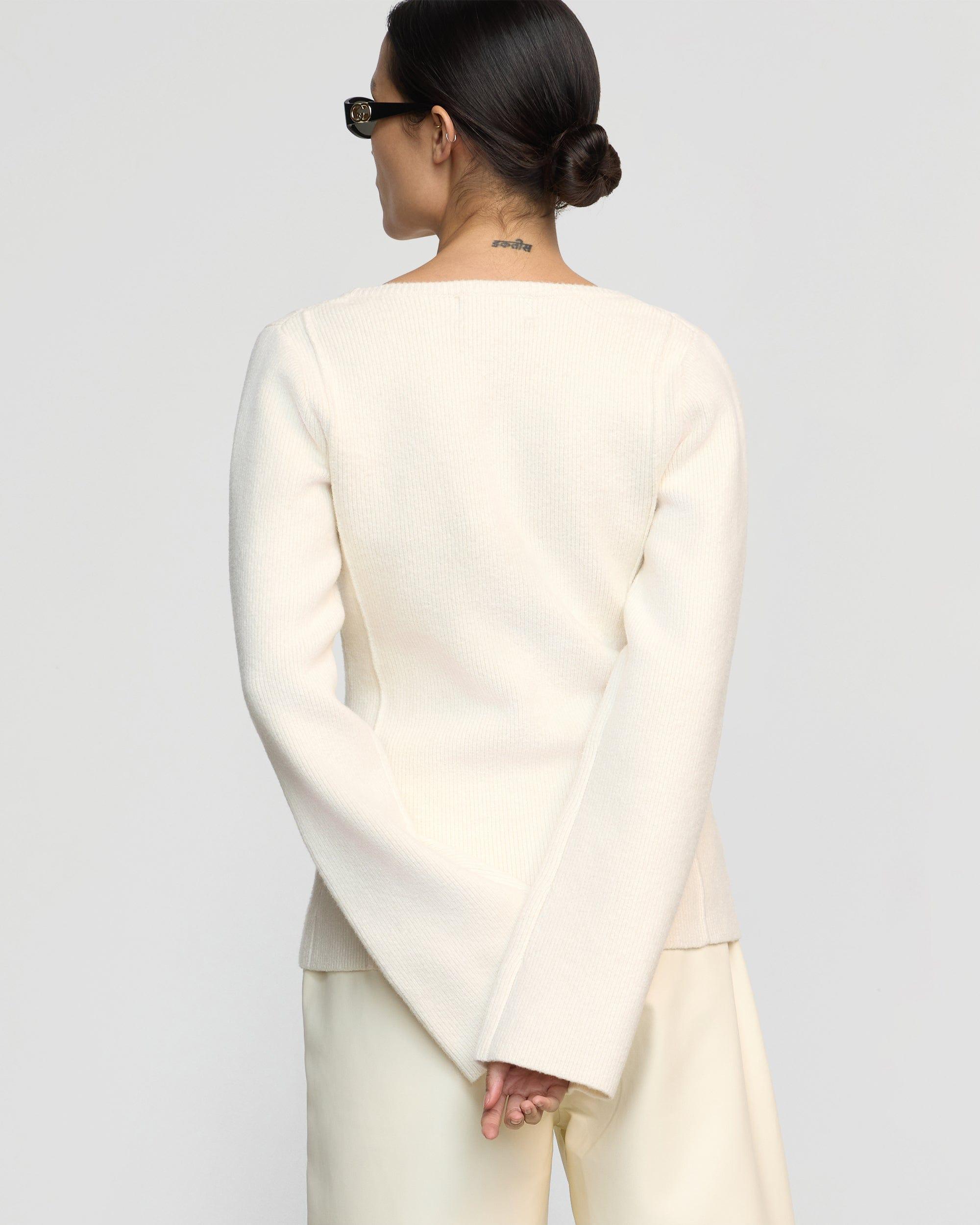 Camilla Seam-Detail Scoop-Neck Sweater Product Image