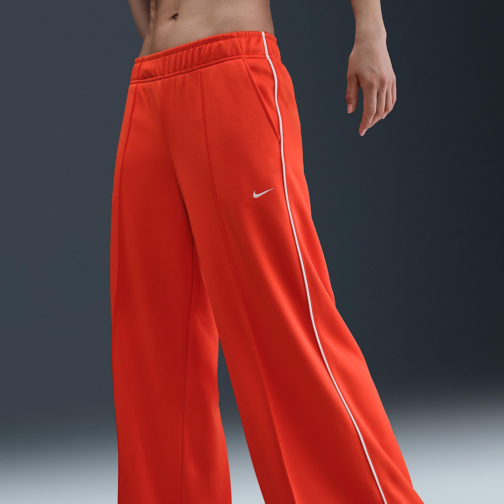 Womens Nike Sportswear Mid-Rise Wide-Leg Track Pants | IH8514-633 Product Image