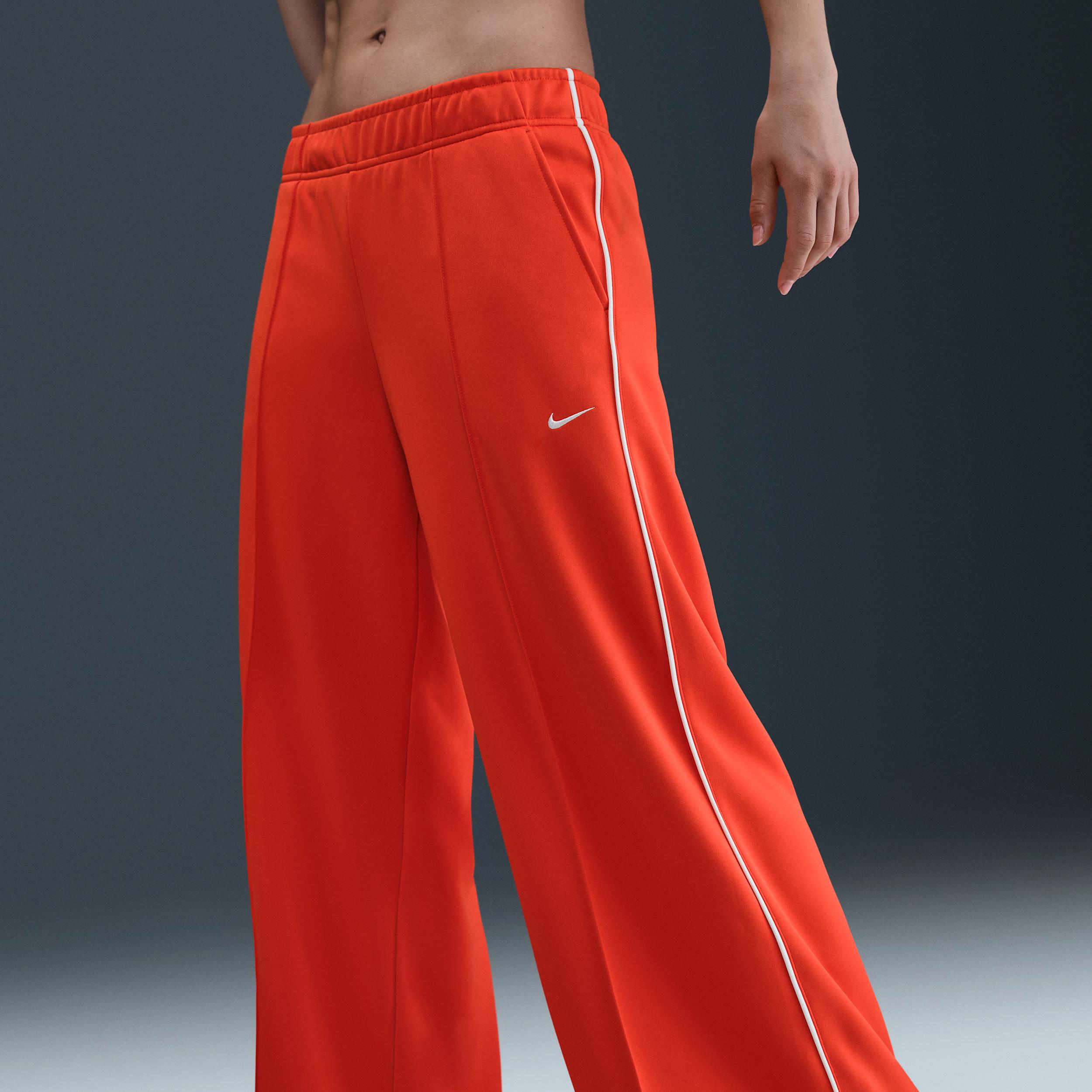 Womens Nike Sportswear Mid-Rise Wide-Leg Track Pants | IH8514-633 Product Image